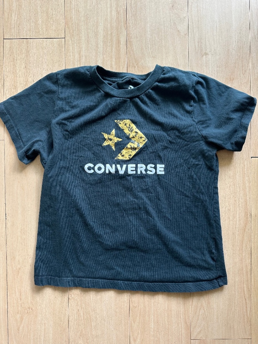 Converse Black Crop Top Size Large